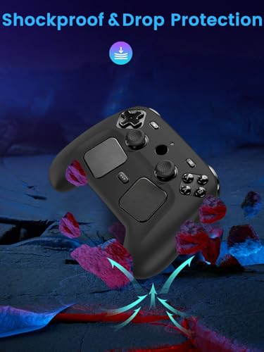 Oshmirian Case Cover for Steam Controller 2 2026,Soft Silicone Protector Cover,Skin Case for Steam Controller 2 with Button Cap, Anti-Scratch,Shockproof,Black - color: Black