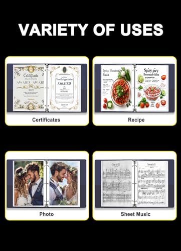 Golbsart Sheet Protectors 8.5 x 11, Page Protectors for 3 Ring Binder 100ct | Acid-Free Clear Plastic Binder Sleeves Top-Loading, Reinforced 3-Hole Edge for 3 Ring Binder, Letter Size Document Protection
