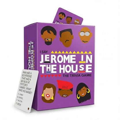 Jerome in The House Family Martin Trivia Party Card Game from The 90's TV Show If You Know The Saying This is for You Fun Game for Everyone Great at Black 90's Parties Game Night Fun (Family) - color: Family