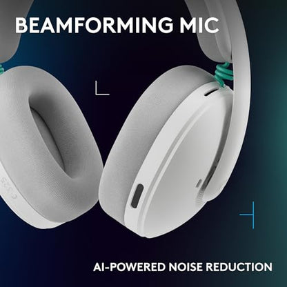 Logitech G325 Lightspeed Wireless Gaming Headset - White | All-Day Comfort, Built-in Mic with Noise Reduction, 24-Bit Audio, 24+ Hr Battery Life, for PC, PlayStation, Switch, Mobile - color: White