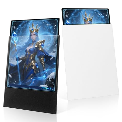 200 Pack Card Sleeves, Matte Dual Trading Card Sleeves with Opaque Back & Smooth Shuffle, Tear Resistant Card Protectors for MTG, TCG and Game Cards (Snow White) - color: Snow White, size: 200 Pack