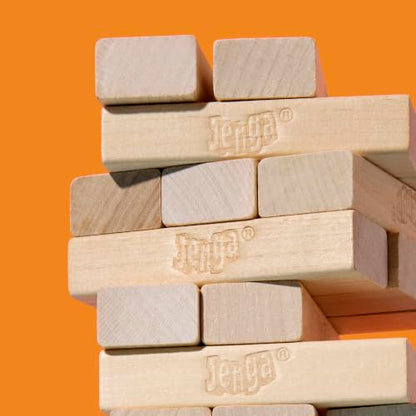 Official Hasbro Games Jenga Game | Digital Die for 6 More Ways to Play | Original Wood Block Game | Stacking Tower | Ages 6+ | 1+ Players | Party Games