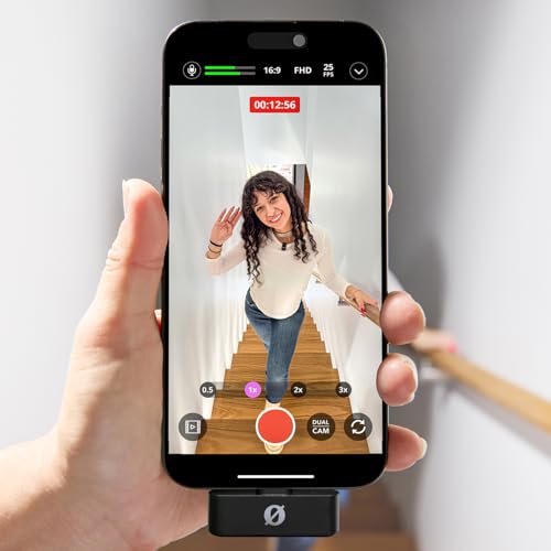 RØDE Wireless Micro — Compact Wireless Microphone for Lightning (X Through 14), Two Mics with Charging Case for Smartphone Content Creation, Black — NOT for iPhone 15+ | Two Clip-on Transmitters with Built-in Mics, Lightning Receiver, Up to 21 Hrs Battery