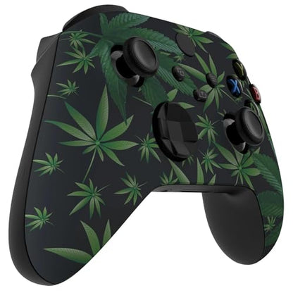 Stealth Controllers Wireless Controller for Xbox Series S, Xbox Series X, Xbox One - Soft Touch Feel - Custom Series S/X Controller (Green Leaves) - color: Green Leaves
