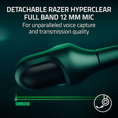 Razer BlackShark V3 Pro Wireless ANC PlayStation Gaming Headset, Black | Full Band Mic, 50mm Drivers, 2.4 GHz, Bluetooth, 3.5mm, Works with PC, Mac, Nintendo Switch, Smartphone, 70 Hr Battery - color: Black, style: PS5