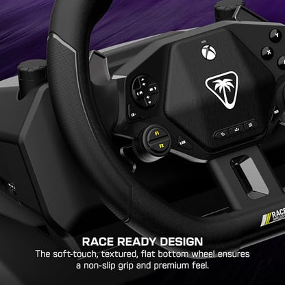 Turtle Beach Racer Wireless Racing Wheel System Officially Licensed for Xbox Series X|S & Xbox One and Windows PCs – Complete Design, Reliable Wireless Connection, up to 30Hr Battery– Black - style: Wireless Racing Wheel