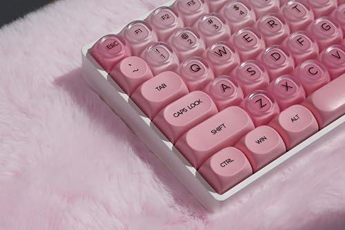 ZORNHER ZH100 Foundation Mechanical Kevboard,Pink Creamy Kevboard with Number Pad,Girly Keyboard,Full Size Gaming Keyboard Cute,Jelly MOA Profile,Creamy Sounding Linear Switches - color: Pink Foundation, size: Creamy Switch