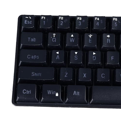 SUNGOOYUE 61 Keys RGB Backlit Gaming Keyboard Wired Membrane Keyboard for Home Office (Black) - color: Black