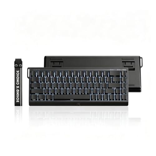 MCHOSE ACE 68 V2 Magnetic Switch Keyboard,65% Hall Effect Rapid Trigger Wired Gaming Keyboard with 0.001mm Adjustable Actuation 8K Hz Polling Rate RGB Backlit Side Printed Keycaps for Esports (Black) - color: ACE68 V2-Black