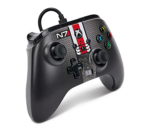 PowerA Enhanced Wired Controller for Xbox Series X|S - Mass Effect N7, Officially Licensed for Xbox - color: Mass Effect N7