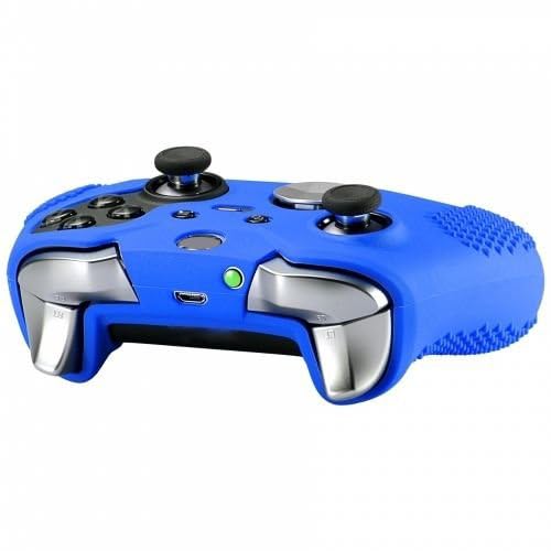 OSTENT Soft Protective Silicone Rubber Skin Case Cover for Xbox One Elite Controller (Blue) - color: Blue