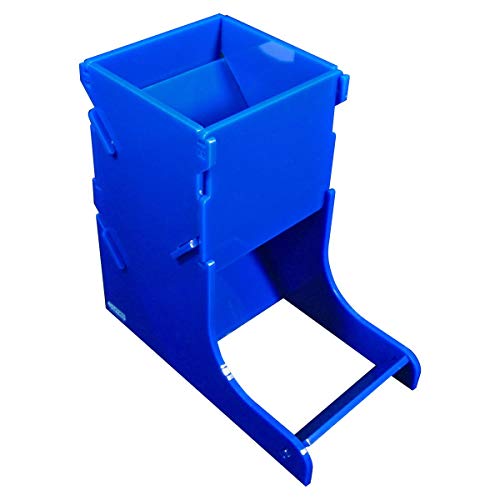 LITKO Dice Tower | TTRPG & Board Games | Blue | Contains rolls, no dice off the table | Fits 16-25mm D6 & polyhedral sets | 5in tall | Laser-cut acrylic | Assembly required - color: Blue