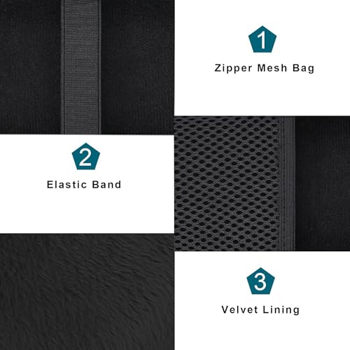 Hard EVA Carrying Storage Case Compatible with Retroid Pocket Flip 2 / Retroid Pocket Classic Retro Game Handheld Console Protective Travel Storage Box (Black) - color: Black