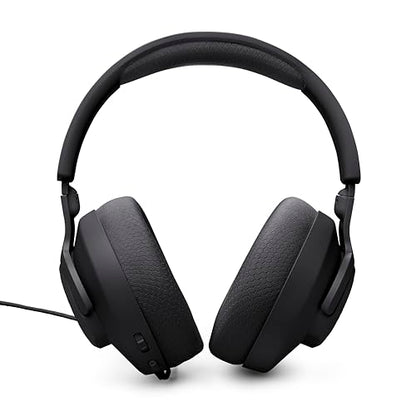 JBL Quantum 100M2 Wired Gaming Headset, Detachable Mic - Black | Memory Foam Ear Cushions And 3.5 Mm Jack Work With PC, PlayStation, Xbox, Nintendo Switch For Immersive PC Gaming Sessions - color: Black