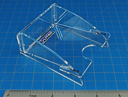 LITKO Standard Card Deck Holder | Single Pile, 40-60 | US/EU 70x100mm | Playing card tray for Magic, Pokémon & TCGs | Angled finger notch | Snap-fit, no glue | Laser-cut acrylic - color: Clear, size: Holds 40-60 Standard Cards. Single Pile