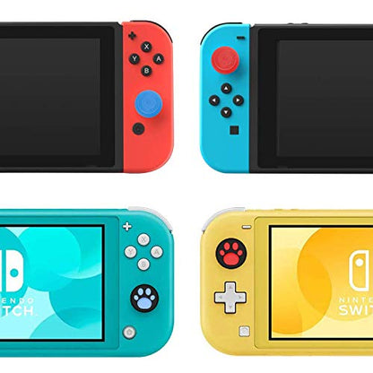 LONANDY 2 Pack Joycon Joysticks, Joycon Repair Kit Joystick Replacement Parts for Nintendo Switch, Switch Lite & Switch OLED, Include Thumb Grips, Metal Lock Buckles - color: Black 2 Pack