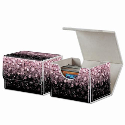 Strong Magnet Card Case Deck Box Mtg Card Box Playing Card Box Magic Deck Box Tcg Up to 200 Cards Creative Pattern Trading Card Storage Box for Collectible Card Games, Pink Cherry Blossom - color: Pink Cherry Blossom