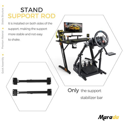 Marada Support Rods Suitable for 30 * 30mm Square Tube Wheel Stand Adjustable with Mounting Parts
