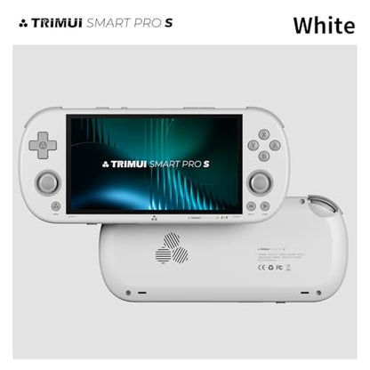 Trimui Smart Pro-S 4.96″ Retro Handheld Game Console, Allwinner A523 Octa-Core 2.0GHz, Mali-G57, Active Cooling, L3/R3, Linux, 8GB + microSD (White-No Card) - color: White-no Card