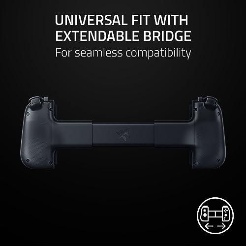 Razer Kishi V2 Pro Mobile Gaming Controller for Android: HyperSense Haptics - Universal Fit - Stream PC & Console Games - Play Touchscreen Only Games - Compatible w/Samsung Galaxy & Google Pixel - color: Black, style: Kishi V2 Pro