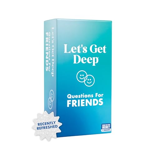 Let's Get Deep: Friends Edition by Relatable, Fun Group Card Game, Easy Adult Game for Game Night, Perfect for Party Games with Friends, Includes 400 Question Cards, Three Increasingly Personal Levels - style: Friends Edition