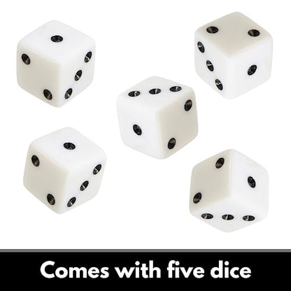Fat Cat Felt Lined Dice Cup with 5 Dice