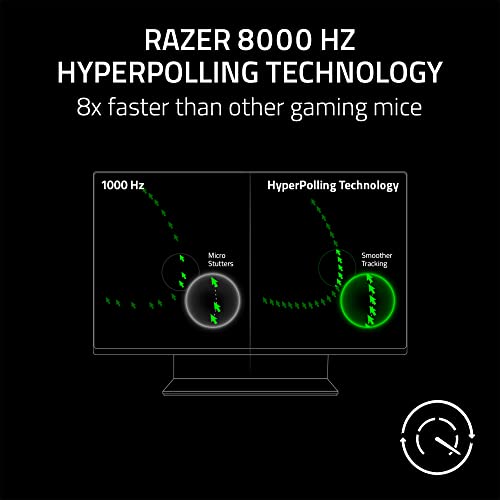 Razer DeathAdder V3 Wired Gaming Mouse: 59 g Ultra Lightweight - Focus Pro 30K Optical Sensor - Fast Switches Gen-3-8K Hz HyperPolling - 6 Programmable Buttons - Ergonomic - Speedflex Cable - Black