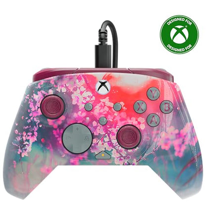 Turtle Beach Rematch Advanced Wired Gaming Controller for Xbox & PC | Xbox Series X|S, Xbox One, PC, 2 Remappable Buttons, Hall-Effect Triggers, Audio Controls, Image Shifting Design, Kyoto Bloom - color: Kyoto Bloom Reveal