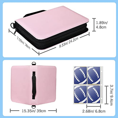 MoKo Trading Card Storage Box, 3000+ MTG Deck Box - color: Pink, size: 4 Slots without side display