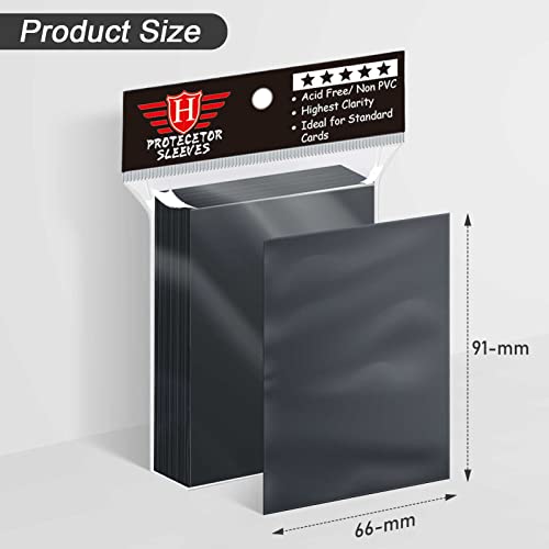 1000 Count Black Matte Card Sleeves for Trading Cards, Standard Size 66x91mm Deck Card Protectors for MTG, TCG, Baseball Cards, Sports Cards and Game Cards - color: 1000 Pcs Black