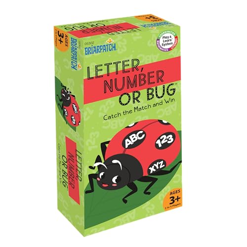 Briarpatch, Letter Number or Bug Game, Early Preschool Learning for Toddlers, Kindergarten and 1st Grade