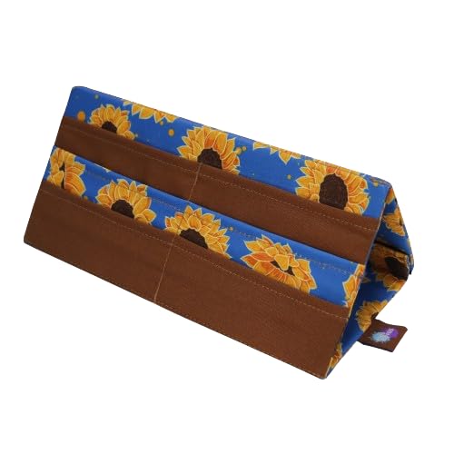 Holder for Playing Cards and Bingo Pull Tabs, Foldable Hands Free for Kids and Adults (Sunflowers) - color: Sunflowers