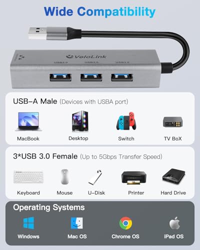 USB to Ethernet Adapter,Ethernet to USB,USBA to RJ45 for Nintendo Switch 2,Gigabit Ethernet Adapter, LAN Network for Laptop, MacBook,Chromebook,Surface, Desktop,PC and More (USB A with 3.0HUB) - size: USB A with 3.0HUB