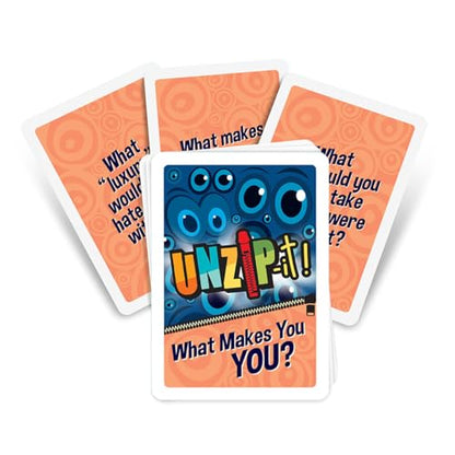 Trainers Warehouse Unzip It! Deck - What Makes You You | Conversation Starters | Learn More About one Another | Set of 30 Prompt Cards (What Makes You You Deck Only) - color: What Makes You You Deck Only