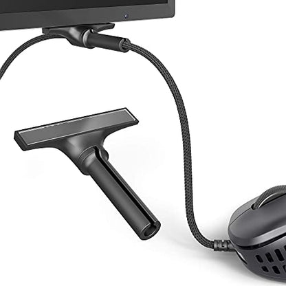 Pulsar Gaming Gears - Micro Bungee : Drag-Free Wired Mouse Support - Super Compact Size - Keep Your Set up Clean - Attach it to Your Monitor - Get More Space (Single Pack) (Renewed)