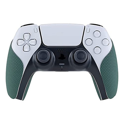 eXtremeRate PlayVital Pine Green Anti-Skid Sweat-Absorbent Controller Grip for ps5 Controller, Professional Textured Soft Rubber Pads Handle Grips for ps5 - color: Pine Green