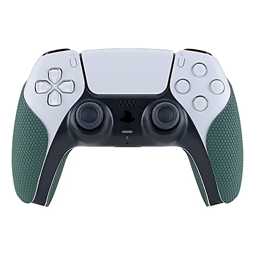 eXtremeRate PlayVital Pine Green Anti-Skid Sweat-Absorbent Controller Grip for ps5 Controller, Professional Textured Soft Rubber Pads Handle Grips for ps5 - color: Pine Green