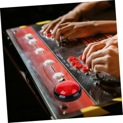 Game Machine Push Button with Light Replacement Switch for Competition Games Easy Operation for Arcade and Gaming Machines LED Illuminated Design