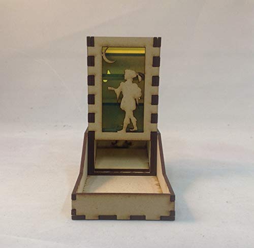 Bard Mini Dice Tower v1 Neon Green Acrylic Window Laser Cut MDF Unique Gift