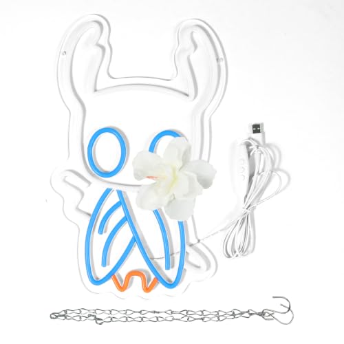 Knight Neon Sign LED Wall Light for Gaming Room Decor USB Powered Bedroom Desk Neon Lamp Gift for Teen Boys Girls Gamers