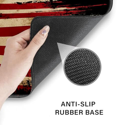 Desk Pad and Keyboard Wrist Rest, Large Mouse Pad + Keyboard Pad+Mouse Wrist Support, Non-Slip Desk Mat Protector for Office, Home 31.5×11.8 Inches National Flag - color: National Flag