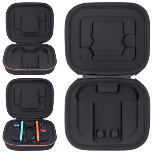 sisma Carry Case Compatible with Nintendo Switch 2 Joy-Con & Straps, Buttons & Joysticks Full Protection, Hard Shell Joycon Compact Pouch Travel Storage Case, Black - color: Black - Fits Joy-Con 2 & Straps