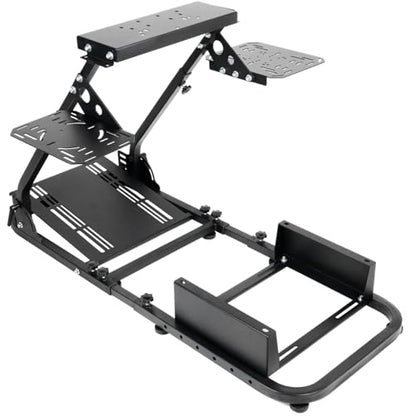 Dardoo Flight Racing Simulator Cockpit Adjustable Fit for Logitech G923 G Saitek, for Thrustmaster T80 T150 HOTAS Warthog, Game Mount Without Wheel, Shifter,Seat and Pedal