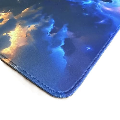 Foxtrot Designs TCG Playmat, Cosmic Dragon in Space. 24in x 14in, Premium Stitched Edges, Non-Slip Base for MTG and Other Trading Card Games. MTG Playmat. (Cosmic Hunger) - color: Cosmic Hunger