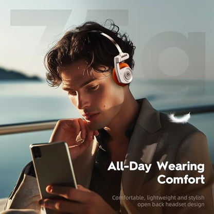 okcsc Classic Portable Headphones, Retro Style, Bluetooth Wireless Retro Headphones,Ultra Lightweight/All Day Playtime/Bullt-in Mic/40mm Class Composite Film/BT 5.3 & Wired Two Connection Modes Green - color: Green, size: Bluetooth