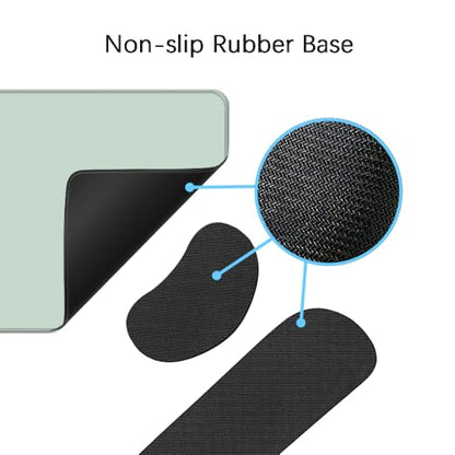 Desk Mat, Large Gaming Mouse Pad with Wrist Rest, 4 in1 XXL Mouse pad+Keyboard Wrist Rest+Mouse Pad Wrist Support+Cup Coaster Set, Ergonomic Desk Pad for Home Office, Minty Green - color: Minty Green