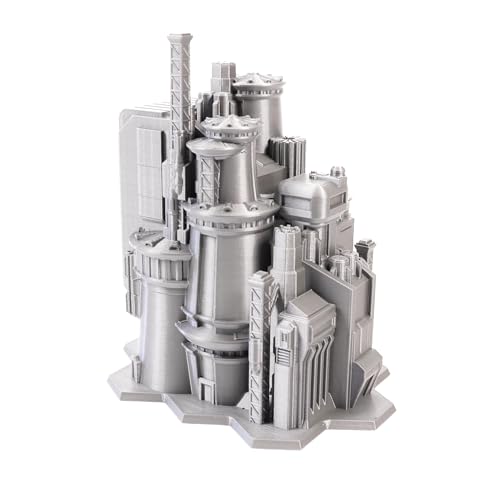 Tabletop Terrain 6mm Sci-Fi Cityscape Bundle 3 with Hexes for Miniatures Games Such as Epic Battletech Adeptus Titanicus (Bundle 3 with Hexes) - size: Bundle 3 with Hexes