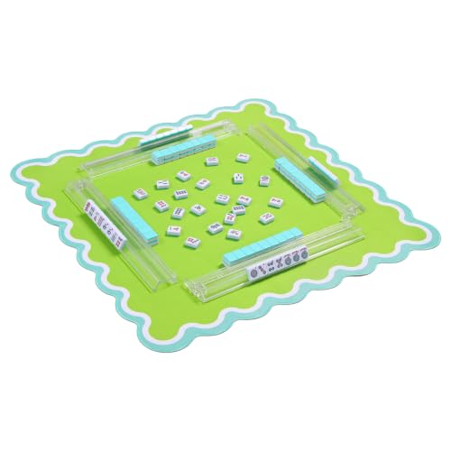 TIASUSAN Mahjong Mat (31.5” x 31.5”), Noise-Reducing Mahjong Mat for Table - color: Grass Green