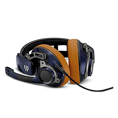 EPOS I Sennheiser GSP 602 – Wired Closed Acoustic Gaming Headset, Noise-Cancelling Microphone, Adjustable Headband with Customizable Contact Pressure, Volume Control, for PC + Mac + Xbox + PS4, Pro