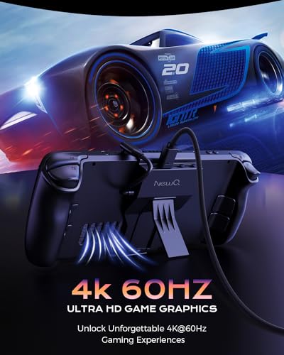 Steam Deck Dock for Steam Deck/OLED with Foldable Stand, HDMI 4K@60Hz, 2 USB A 3.0, 100W Max PD-in, Portable or Desktop Accessories